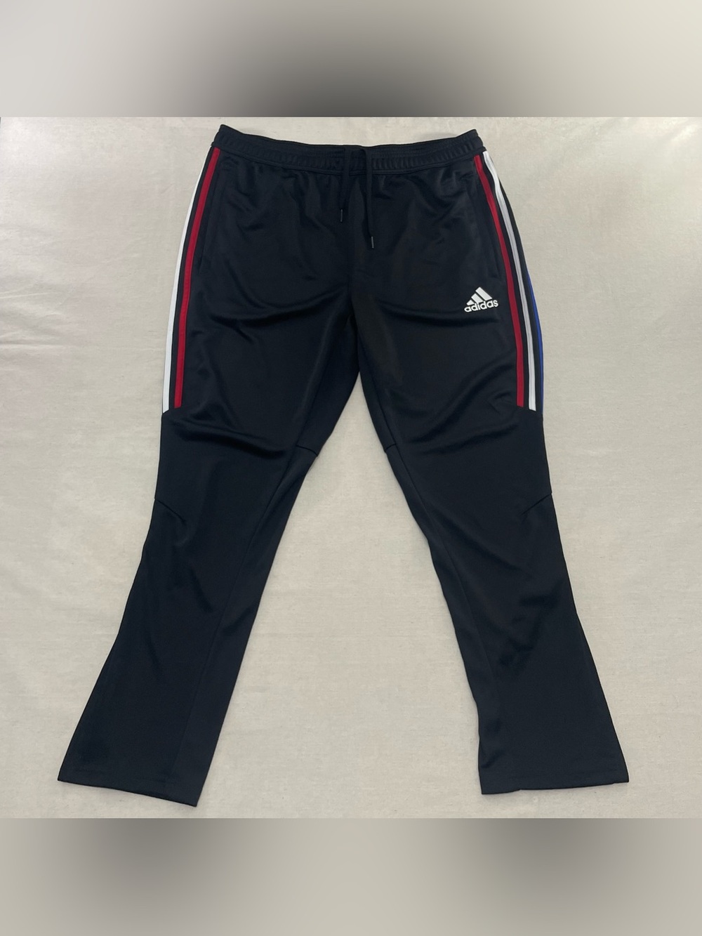 Adidas Tiro 17 Slim Soccer Training Pants XL Climacool Red White Blue Stripes
